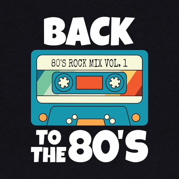 Back To The 80s Cassette Tape by PorcupineTees
